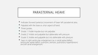 parasternal heave cause.